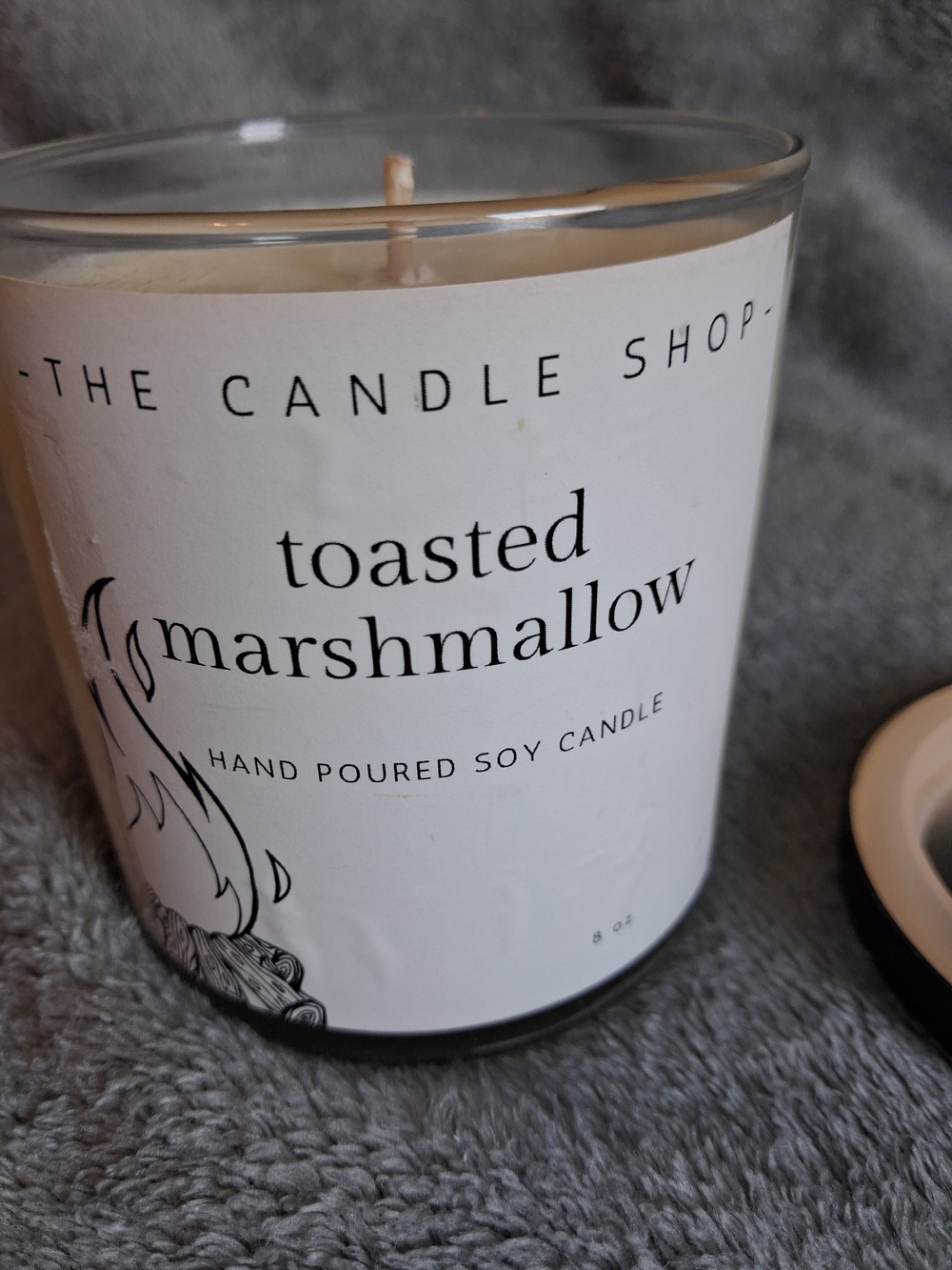 The Candle Shop Toasted White toasted Marshmallow Soy Candle Hand Poured